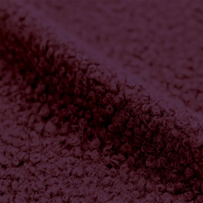 Curly Fleece AUBERGINE Eggplant